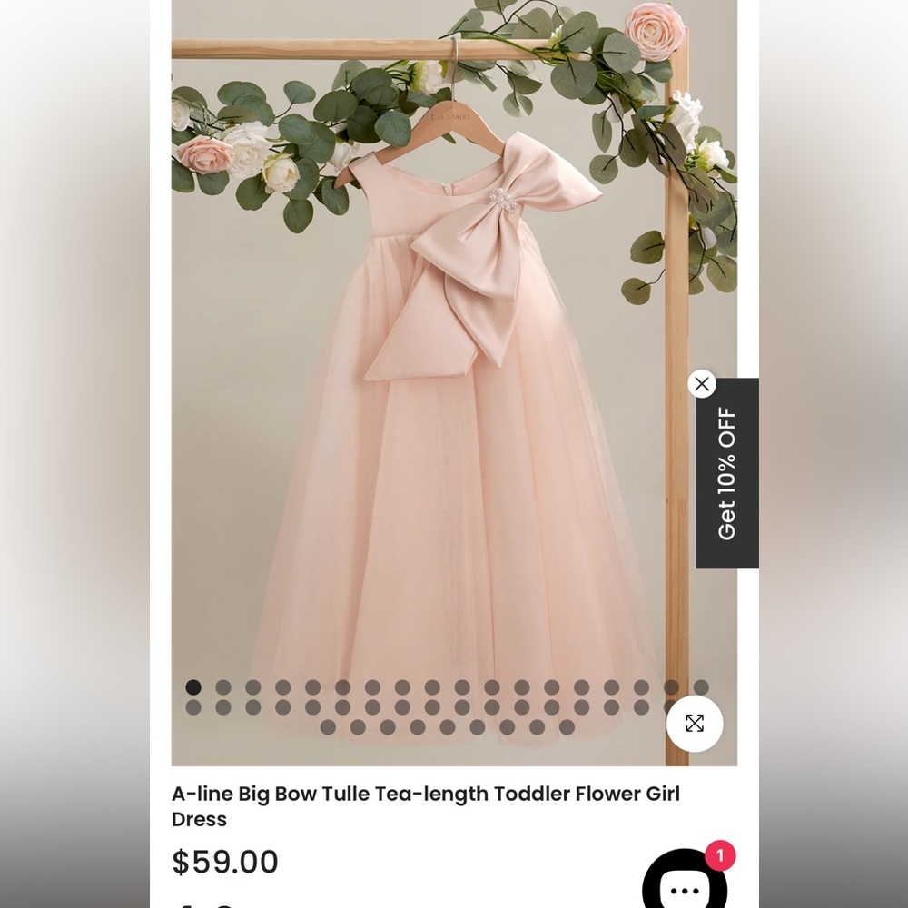 Blush Flower Girl Dress